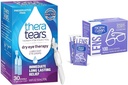 TheraTears Dry Eye Therapy Lustricant Eye Drops, Preservative Free, 30 Vials & Nicei 'N Czyste SmudgeGuard soczewki czyszczące chusteczki, 100 Wipes