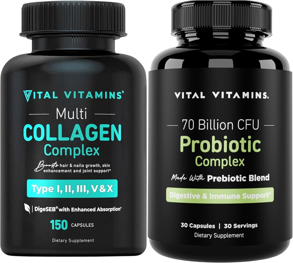 Vital Vitamin Multi Collagen Kapsułki + Kompleks Probiotyczny