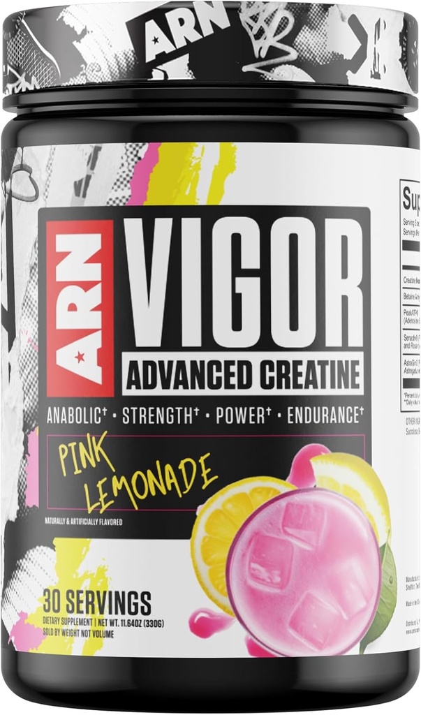 Rasa Race Nutrition 124; ARN 124; Vigor Advanced Creature Formula (30 Służenie, Różowa Lemoniada)