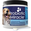 Probiotyki NUSTENTIA dla psów - (360 Scoops) -Probiotyczne Cud -Zaawansowane, Specific Probiotyki i Prebiotyki Specific do zatrzymania Biegunka, luźne Stool, i Yeast- Plus Wsparcie immunologiczne