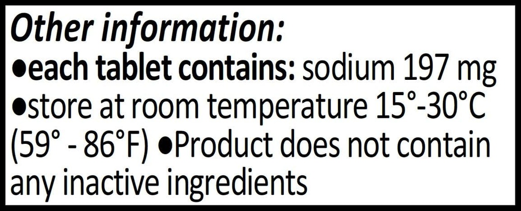 Tabletki chlorku sodu 500 mg (0, 5 gram), tabletki soli zwyczajnej USP - 200 tabletek CitraGen Pharmaceuticals, Inc.