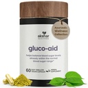 AKSHAR Ayurveda Gluco Suplement wsparcia z Gymnema, Gorzkie Melon, Turmeric & More, Wspiera zdrowe poziomy (60 kapsułki)