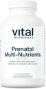 Vital Nutrigents PreNatal Multi- Nutrigents Agregat 124; Women 's Prenatal Multivitamin / Mineral Formula with Potent Antioksydants Agregates 124; Vegetarian Agregates 124; Gluten, Dairy, Soy Free Agregates 124; Non-GMO Agregat 124; 180 Kapsułki