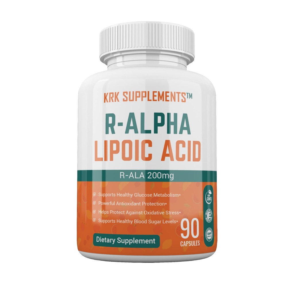 1 butelka R- ALA R- Alpha Kwas lipowy 200 mg 90 kapsułek
