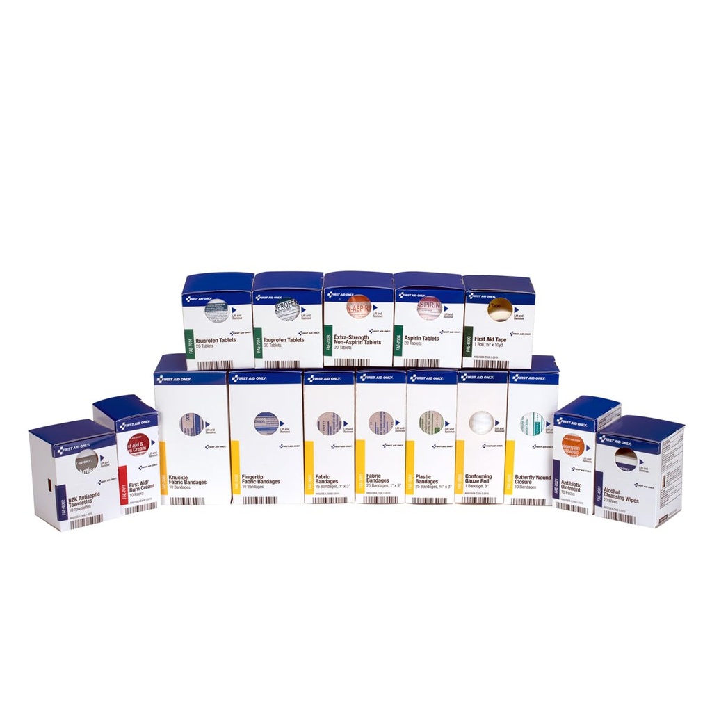 Pierwsza pomoc Tylko 700002 SmartCompliance 50- Person Pierwsza pomoc Zestaw Refill dostaw dla biznesu, Worksite i Home, 237 Kawałki