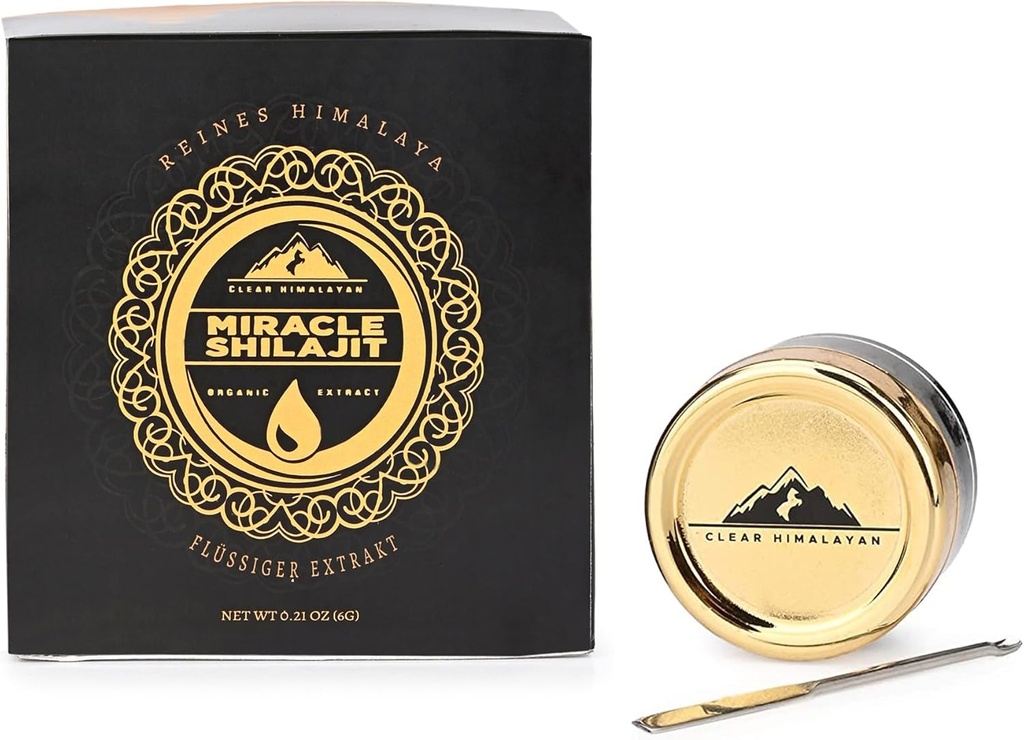 Fulivic Acid Himalayan Shilajet Resin 10g (100 Portion) - Autentyczne Mummyo z Himalaya Region / Naturalne Źródło Fulvic Minerals & Trace Minerals - RAW (10 g XI124; 1 Pack)