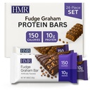 HMR Fudge Graham Protein Bar Budapest 124; Żywny przekąska do wsparcia utrzymania masy ciała 124; Niski Calorie Dessert Dessert 124; 10 g białka Nex124; 24 Hrabia
