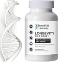 NAD + Suplement z CoQ10 200mg, PQQ, Nikotynamid Ribozyd, Shilajit for Anti Aging Skin & Cell Vitality Longevity Blend # 1 Made with Himalayan Shilajit and NAD - 30 Veggie Capsules