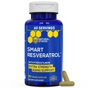 Resveratrol Supplement - 250mg Trans- Resveratrol & 10mg Trans- Pterostilbene - Suplement przeciwutleniaczy z 200mg Red Wine Extract - Extra Siła Wsparcie starzenia - 60 Japanese Knotweed kapsułki