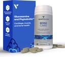 Bone Care Bone Health Supplements - Fitodroityna, Glukozamina, Witamina D3 K2 i Suplement Wapnia - Chrząstka chrząstka, Mięśnie i Suplement Wspólnego Wsparcia - Wegańska Siła Kości (60 Count)