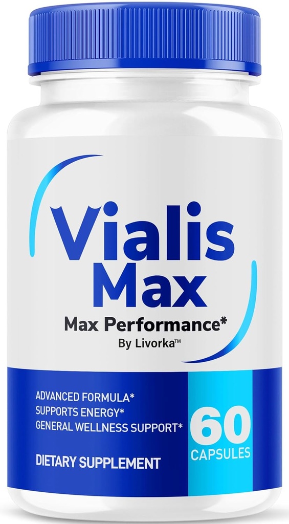 Vialis Max Pills for Men - Official Vialis Max Premium Male Support Formula for Fast Acting Energy, Endurance and Performance, VialisMax Capsules Advanced Formula, 60 Capsules for 1 Month