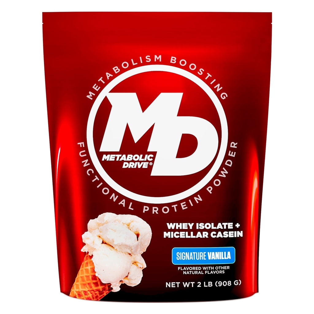 Biotest Metabolic Drive Protein - Niskie węglowodany Flavor- Bomba, 20 Słupki - Izolacja serwatki + Micellar Casein - Podpis Vanilla