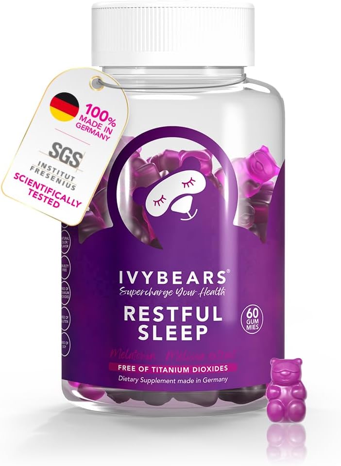 Gummy melatoninowe szybko działające - 5 mg Melatonina - 100% Natural Flavor - z Lactium, L- Theanine & Lemon Balm - z AI Sen Assistant - Natural Sleep Support - Vegan - 60 Kawałków = 30 Days Supply