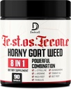 90 Kapsułki - 8in1 Horny Goat Weed for Men, Tribulus Terrestris, L-Arginine, Maca Root, Tongkat Ali, Beet Root - Energy Workout Mięśnie Wsparcie siłowe