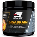 Granit Nutrition GigaBrain Nootropowa Energia Proszek - Cereboost, Alpha- GPC & ElevatP - Kognitywne Focus Supplement for Trwała Energia & Wydajność - Biały Brzoskwinia, 30 Słupki
