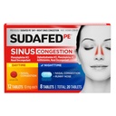 Sudafed PE Dzień zatorów zatokowych + Night Maximum Strength Decongestant & Antihistamine Tablets with Fenylephrine HCl & Difenhydramine HCl, Pomaga Nasal & Sinus Pressure & Congestion, 20