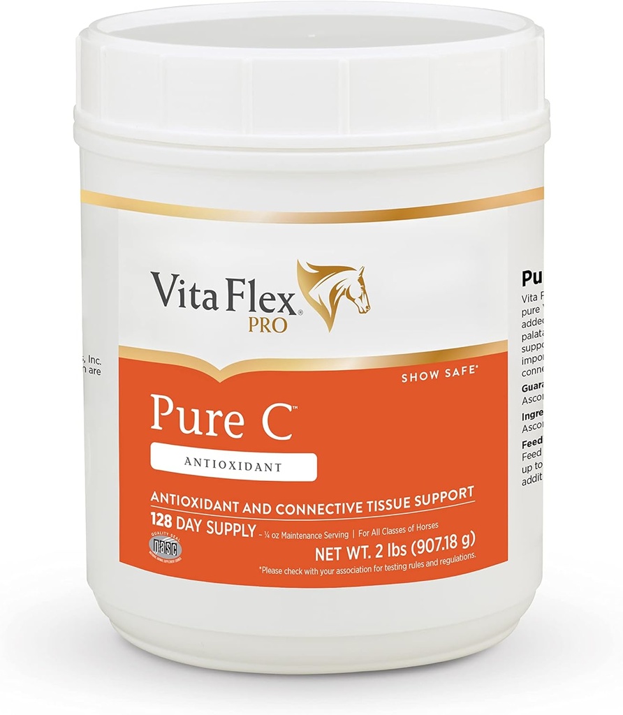 Vita Flex Pro Pure C Premium Jakość Koń Witamina C, 2 Funty, 128- Day Supply
