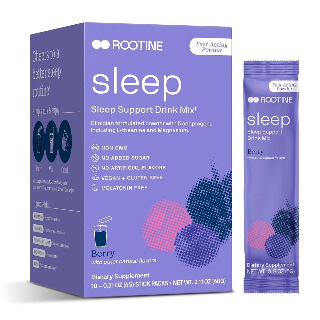 Suplement do snu, Melatonin - wolny proszek uspokajający z magnezu, GABA, L- Theanina, Myo- inozytol, Mix uspokajający z napojami sennymi, który pomaga się rozluźnić, Proszek senny, Proszek magnezowy do zasypiania, Mix 10pk z super spokojnym napojem