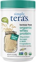po prostu Tera 's Lactose Free Organic Serwatka Protein Powder - Laktoza Free, Vanilla, 20g białka Per Serving, Non-GMO, Gluten- Free, rBGH- Free, Kosher - 12 Oz.