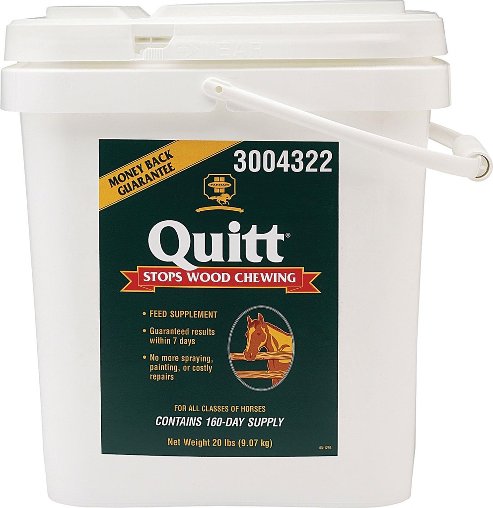 Farnam Quitt Wood Chewing Supplement for Horses, 20- Funt