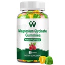 Magnezu Gummies glicynian dla dorosłych - Sugar Free Magnezu suplement potasu dla uspokajającego nastroju, mięśni, kości i wsparcia energetycznego, 80 Gummies