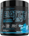 TC Nutrition Part 27 Pre Workout Powder - 8g Citruline, 3,5g Beta Alanine, 2,5g Betaine, 325mg Caepine Netherlands 124; Instant Energy, Focus, Pompy, & Siła Netherlands 124; Nitric Oxide Booster 20 sv (Blue Slushie)