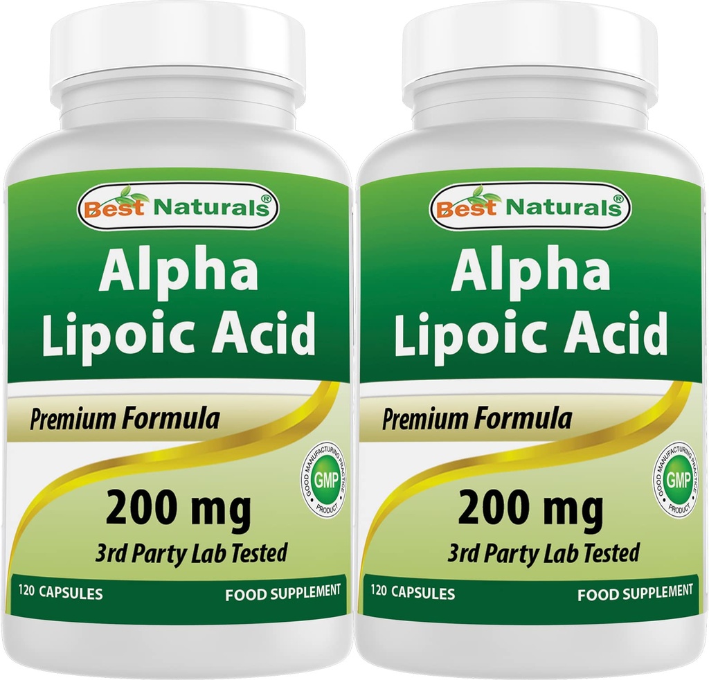 Najlepsi Naturałowie Alfa Kwas Lipoinowy 200 Mg 120 Kapsułki (120 Liczba (Opakowanie po 2))