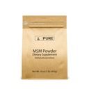 PURE ORYGINALNE WŁÓKNIKI Metylosulfonylometan (1lb) MSM, Natural Sulfur Dietetic Supplement