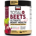 Siła Czynnik Całkowicie spełnia Ultimate Heart Health Support Blood Pressure z CoQ10, Burak Root Powder, Wyciąg z nasion winorośli, Suplement ciśnienia krwi do cyrkulacji, Black Cherry, 30 Służenia