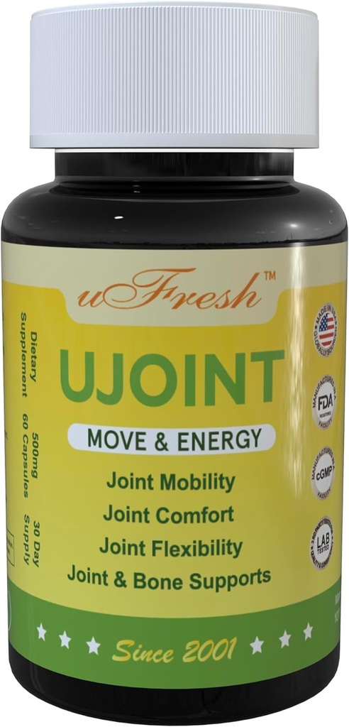 UJoint Move & Energy Joint Flexibility and Mobility Dietetic Supplements, 30 Day Supply, 60 kapsułki (1)
