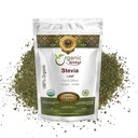 Organic Way Stevia Leaf Cut & Sifted (Stevia Rebaudiana) - Kosher & USDA Certified PHARM 124; Non- GMO & Gluten Free PHARM 124; Natural Sweetener AHARM 124; 100% Surowiec z Indii (1 / 2LBS / 8OZ)