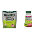 Dulcolax Soft Chews Saline Laxative Mixed Berry (60ct) Delikatne zaparcia Relief & Chewy Fruit Bites, Saline Laxative, Cherry Berry (30ct) Bezskurczowe Zaparcia Relief