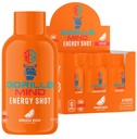 Gorilla Mode Energy Shots (6- Pack) - Energy Shots for Enhanced Focus & Energy, Sugar- Free, Fast- Acting, Potent Formula z witamin i naturalnych ekstraktów (Pomarańczowy Rush)