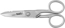 Klein Narzędzia 2100- 9 Nożyce elektryczne ze stali nierdzewnej, Made in USA, 5.25- Inch Free- Fall Snips, Nożyce do rozbierania, Ostrze ząbkowane