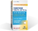 Glenmark Maksymalna moc Tabletki famotydynowe, 20 mg, Reduktor kwasowy dla Heartburn Relief, 85