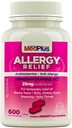 MedPlus Allergy Relief Medicine, 25 mg, 600 Tablets Evidence 124; Difenhydramine Hcl Evidence 124; Antihistamine Evidence 124; Relief for Indoor & Outdoor Allergies, Pink