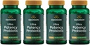 Swanson Ultra Pottency Probiotic Digestive Health Immune System Support 66 Miliard CFU Prebiotic NutraFlora scFOS 60 DRcaps Veggie kapsułki (Kapsułki) (4 opakowania)