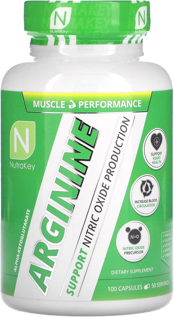 NutraKey Arginina 500 mg, 100