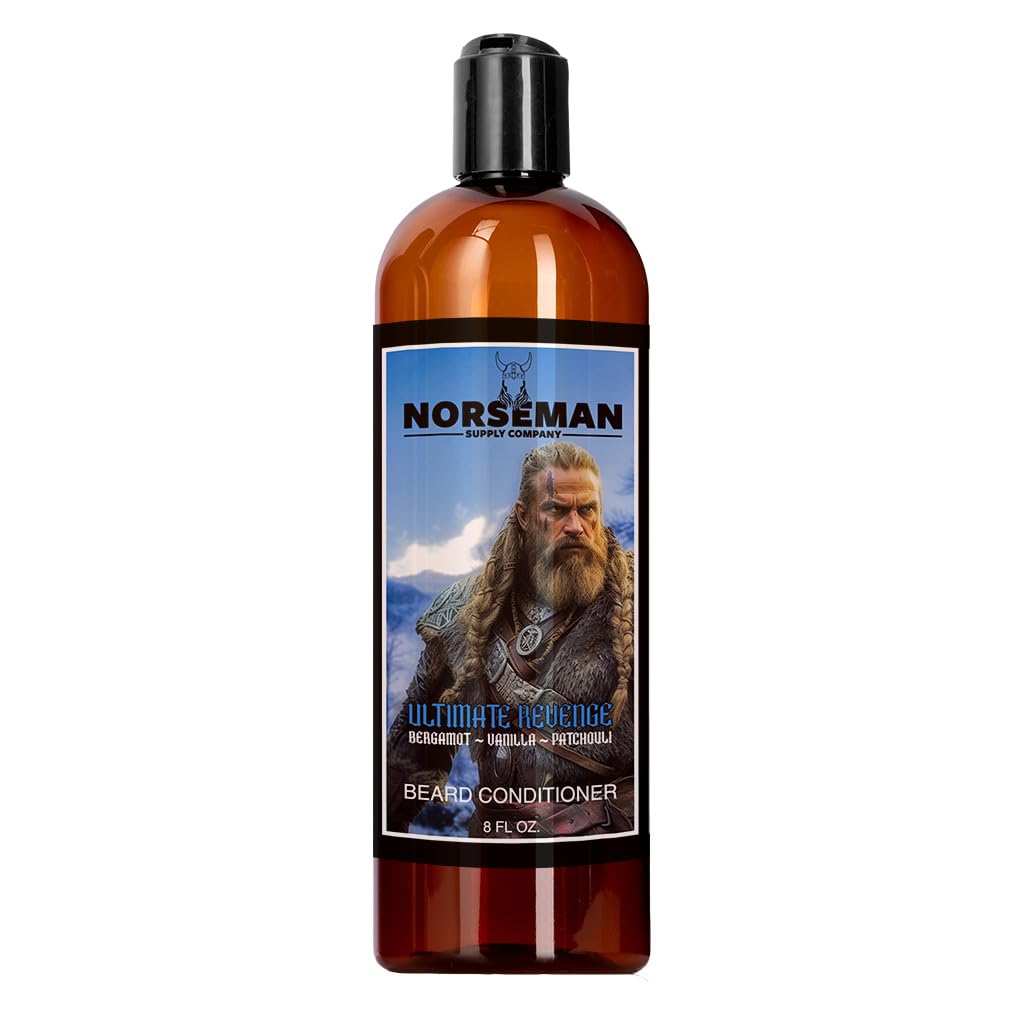 Beard Conditioner for Men to Improve Strength, Softness, and Manageable for Grube, Pełne, i Curly Facial Hair, pomaga łagodzi suchą skórę swędzącą 8 oz. (Ostateczna zemsta)