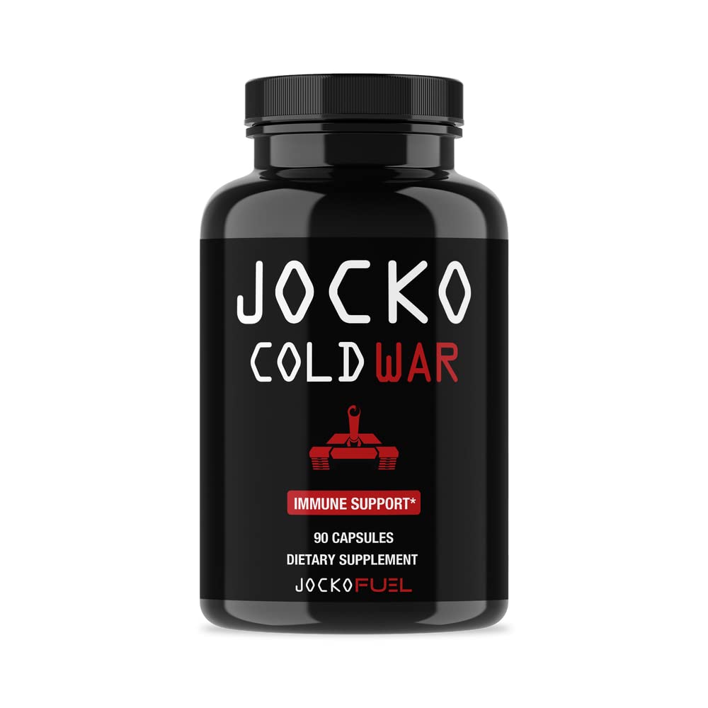 Jocko Paliwo Immune Supplement - Elderberry z cynkiem i witaminą C dla dorosłych - Immune Defense z witaminą C, D3, Superfoods, Zioła, & Minerały (90 Kapsułki)