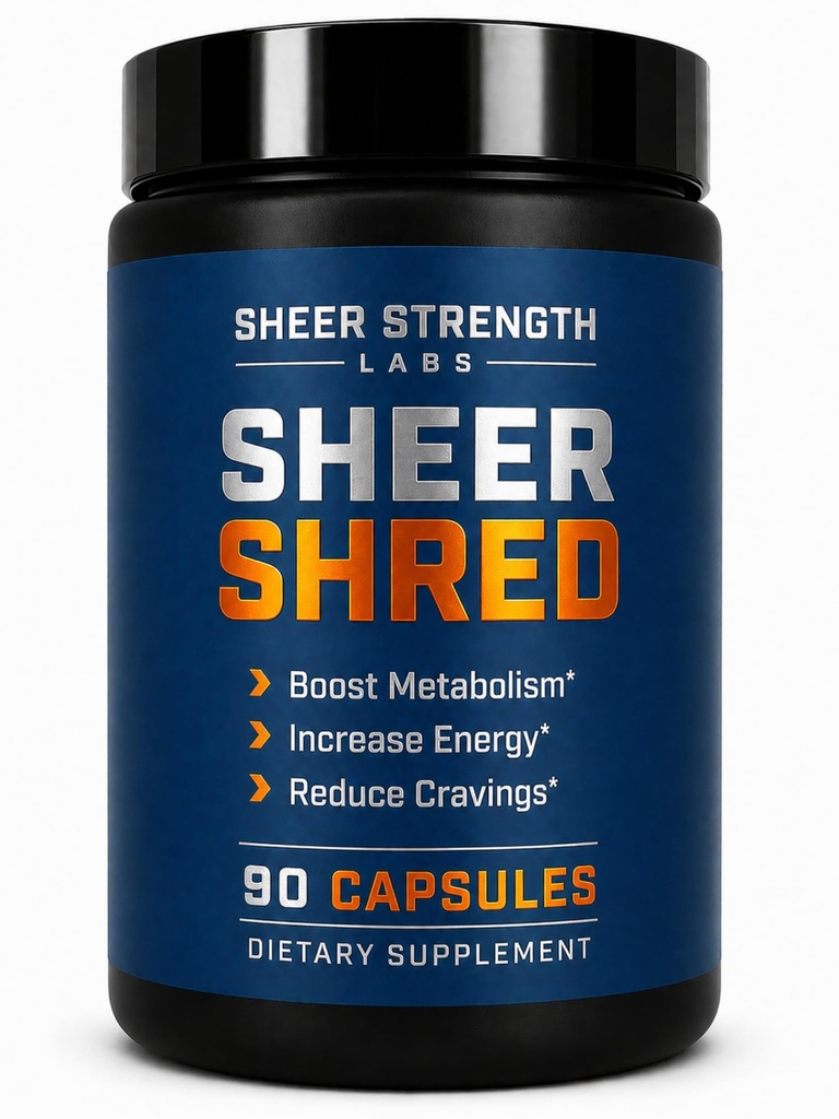 Sheer Siła Labs Burner for Men - Clinically Backed Dose, Strongest Formula - Made in USA - Premium Blend of Rauwolscine, L- Carnitine, Capsaicin. 30 Służenie