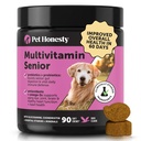 Senior Dog Multivitamin - Esential Dog Vitamin i suplementy - Glukozamina, Probiotyki, Omega Fish Oil for Dogs Health & Heart - Psy Vitamin Health Supplies (Kaczka 90 ct)