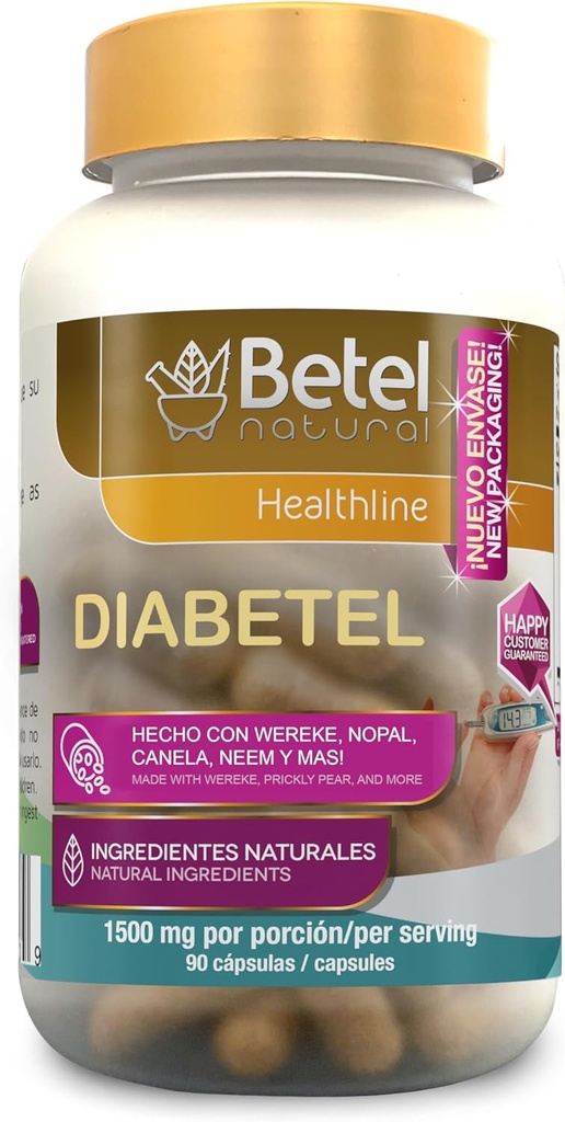 Diabetel kapsułki Betel Natural - Soporte Natural para el Diabetel - 90 kapsułki