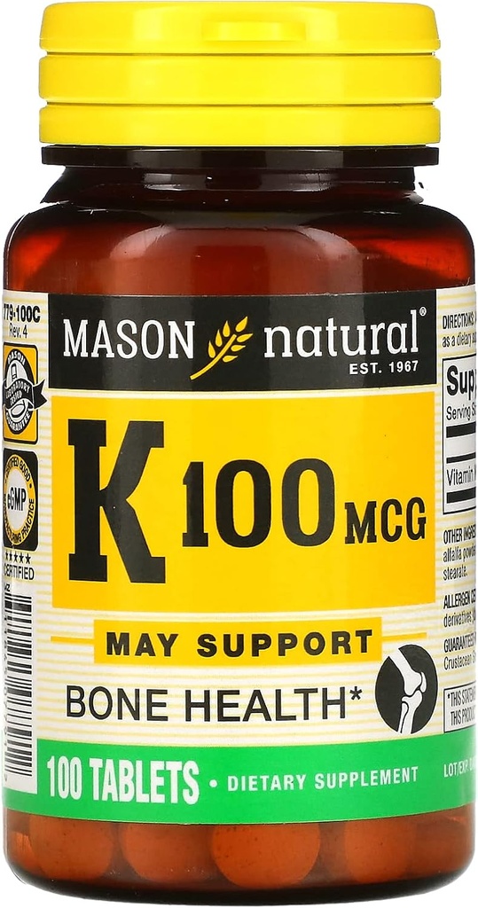 Witamina K, 100 µg, 100 tabletek