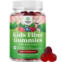 Natures Craft High Prebiotic Fiber Gummies for Kids - Dietary Fiber Supplements for Digestion & Constipation - Chicory Root Kids Immune Gummies - Non-GMO Digestive Nutritional Supplements - 120 Count