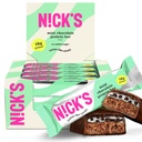 Miętowe Czekoladowe Batoniki Nicka - 12- Count Box Xi124; Wysokie Białko, Niskie Kalorie, Niskie węglowodany, Keto Friendly, Nie Dodano cukru