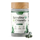 Suplementy Snap Organic Spirulina i Chlorella - Białko bogaty niebieski zielony Algae Superfood Suplement dla energii i wsparcia immunologicznego, 120 Kapsułki wegetariańskie (30 Słupki, 1 Miesiąc dostaw)