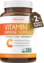 Suplement do wsparcia immunologicznego witaminy C - mieszanka immunologiczna z witaminą C i cynkiem z Elderberry dla Daily & Sezononal Support - Magnezu Cynk VIT C & D i Herbal Defense Complex (2 miesiące dostaw)