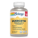 SOLARAY Quercetin Bromelain & Witamina C, System immunologiczny, Sinus, Wsparcie aktywności układu oddechowego i przeciwutleniacza, Wegan, 500mg Quercetin i 1,235mg VIT C, 60 Gwarancja dnia, 75 Służenie, 150 VegeCaps