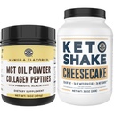 Wydajność na lewym wybrzeżu Keto MCT Proszek + Kolagen i Cheesecake Keto
